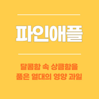 파인애플, 달콤함 속 상큼함을 품은 열대의 영양 과일