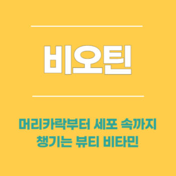 비오틴, 머리카락부터 세포 속까지 챙기는 뷰티 비타민