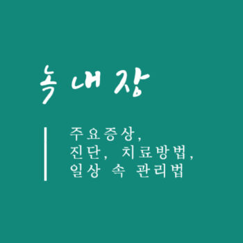 녹내장 주요증상, 진단, 치료방법, 일상 속 관리법